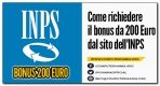 Come richiedere il bonus da 200 Euro dal sito dell'INPS