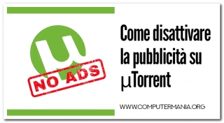 Come disattivare la pubblicità su µTorrent