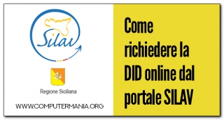 Come richiedere la DID online dal portale SILAV della Regione Siciliana