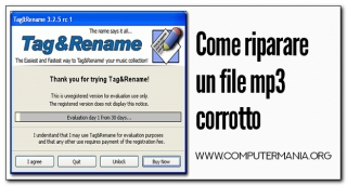 Come riparare un file MP3 corrotto