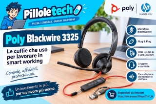 Poly Blackwire 3325: le cuffie professionali che fanno la differenza nello smart working