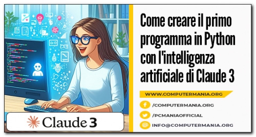 Come creare il primo programma in Python con l&#039;intelligenza artificiale di Claude 3