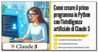 Come creare il primo programma in Python con l'intelligenza artificiale di Claude 3