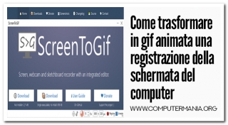 Come trasformare in gif animata una registrazione della schermata del computer