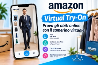 Come cambia il modo di provare gli abiti online su Amazon con il camerino virtuale