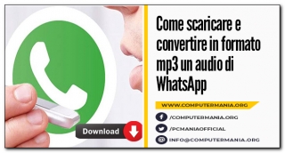 Come scaricare e convertire in formato mp3 un audio di WhatsApp