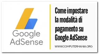 Come impostare la modalità di pagamento su Google AdSense