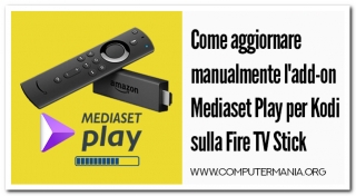 Come aggiornare manualmente l'add-on Mediaset Play per Kodi sulla Fire TV Stick