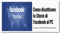 Come disattivare le Storie di Facebook al PC