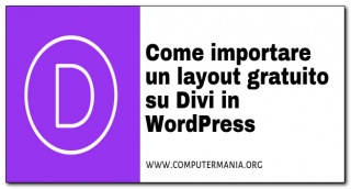 Come importare un layout gratuito su Divi in WordPress