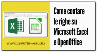 Come contare le righe su Microsoft Excel e OpenOffice Calc