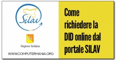 Come richiedere la DID online dal portale SILAV della Regione Siciliana