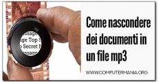 Come nascondere dei documenti in un file mp3