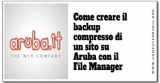 Come creare il  backup compresso di un sito su Aruba con il File Manager