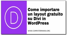 Come importare un layout gratuito su Divi in WordPress