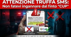 ATTENZIONE TRUFFA SMS: non fatevi ingannare dal finto "CUP"