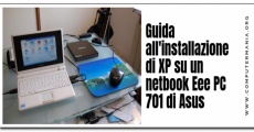 Guida all'installazione di XP su un netbook Eee PC 701 di Asus